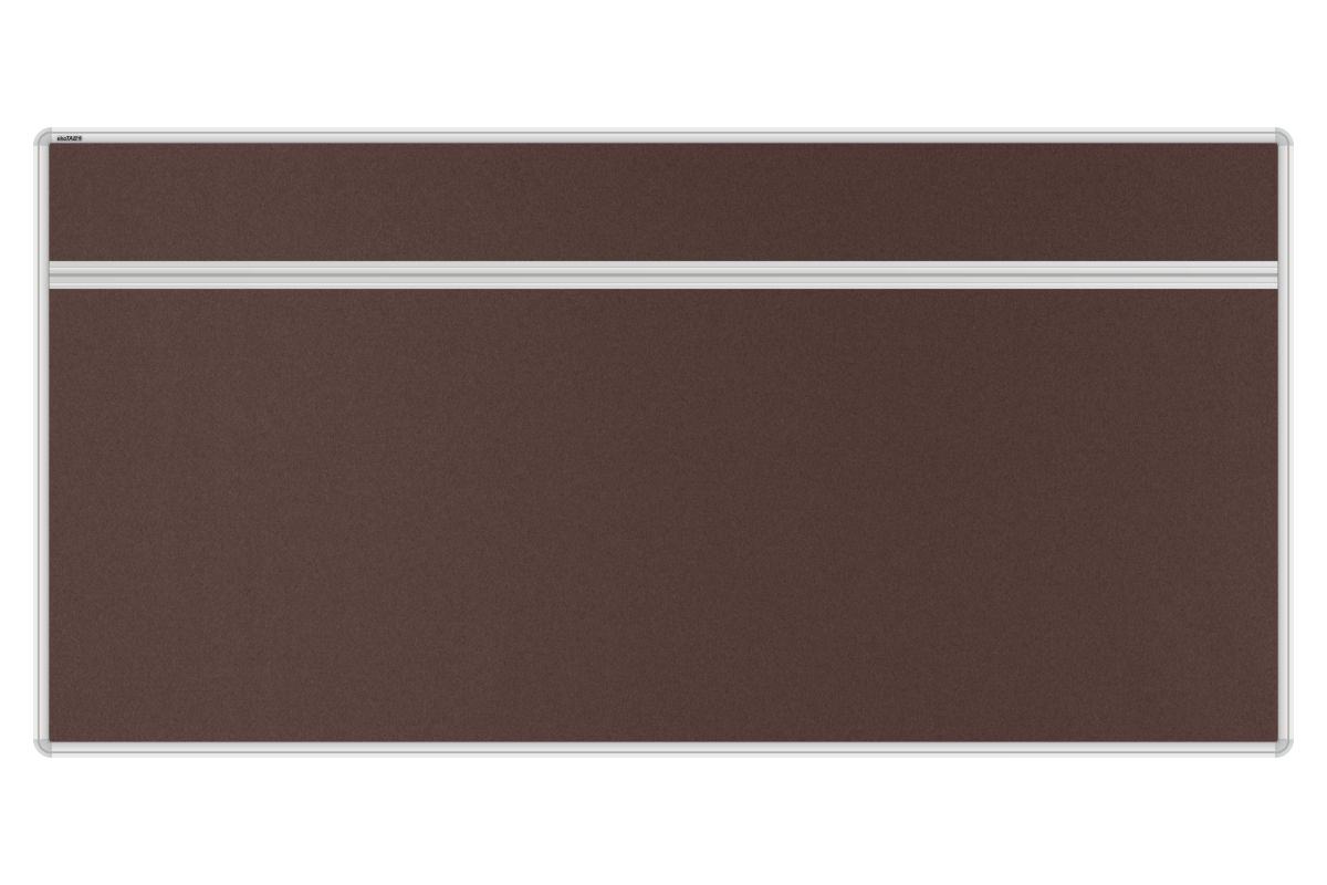 Stolový akustický paraván AKUSTIK tmavě hnědý Akustický kancelářský paraván s textilním povrchem v barvě tmavě hnědá a zaobleným rámem o rozměru 160x80. #1