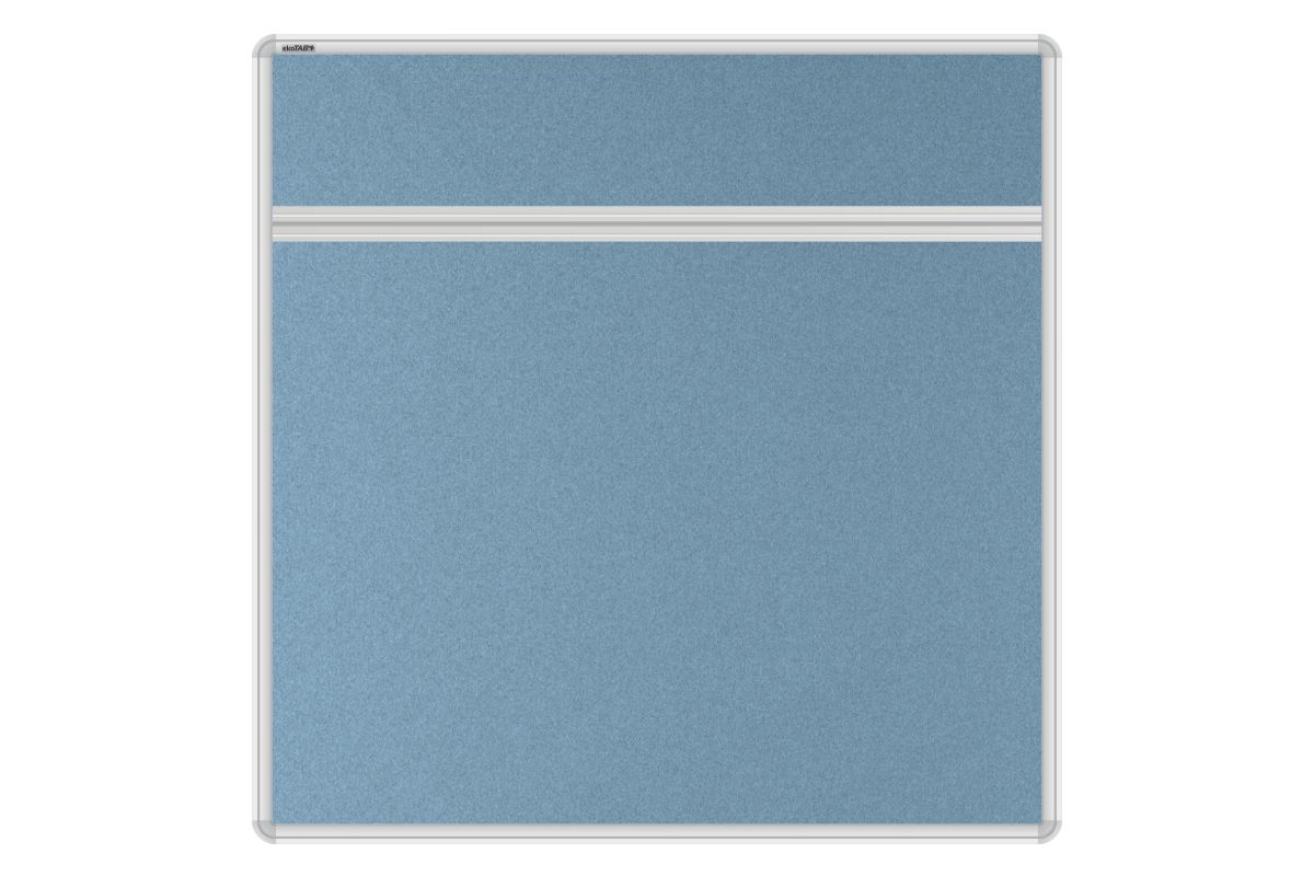 Stolový akustický paraván AKUSTIK světle modrý Akustický kancelářský paraván s textilním povrchem v barvě světle modrá a zaobleným rámem o rozměru 80x80. #1