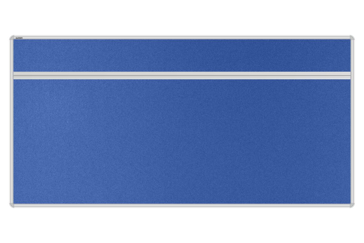 Stolový akustický paraván AKUSTIK královsky modrý Akustický kancelářský paraván s textilním povrchem v barvě královsky modrá a zaobleným rámem o rozměru 160x80. #1