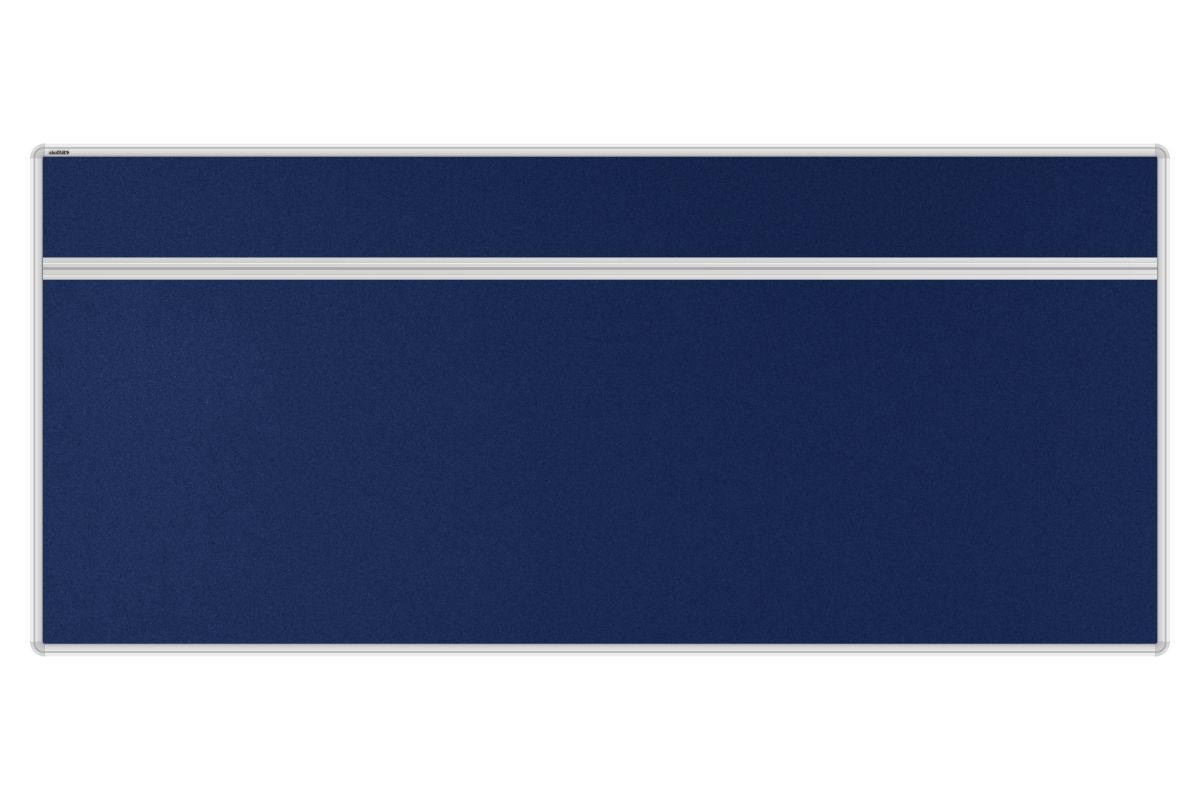 Stolový akustický paraván AKUSTIK námořnicky modrý Akustický kancelářský paraván s textilním povrchem v barvě námořnicky modrá a zaobleným rámem o rozměru 180x80. #1