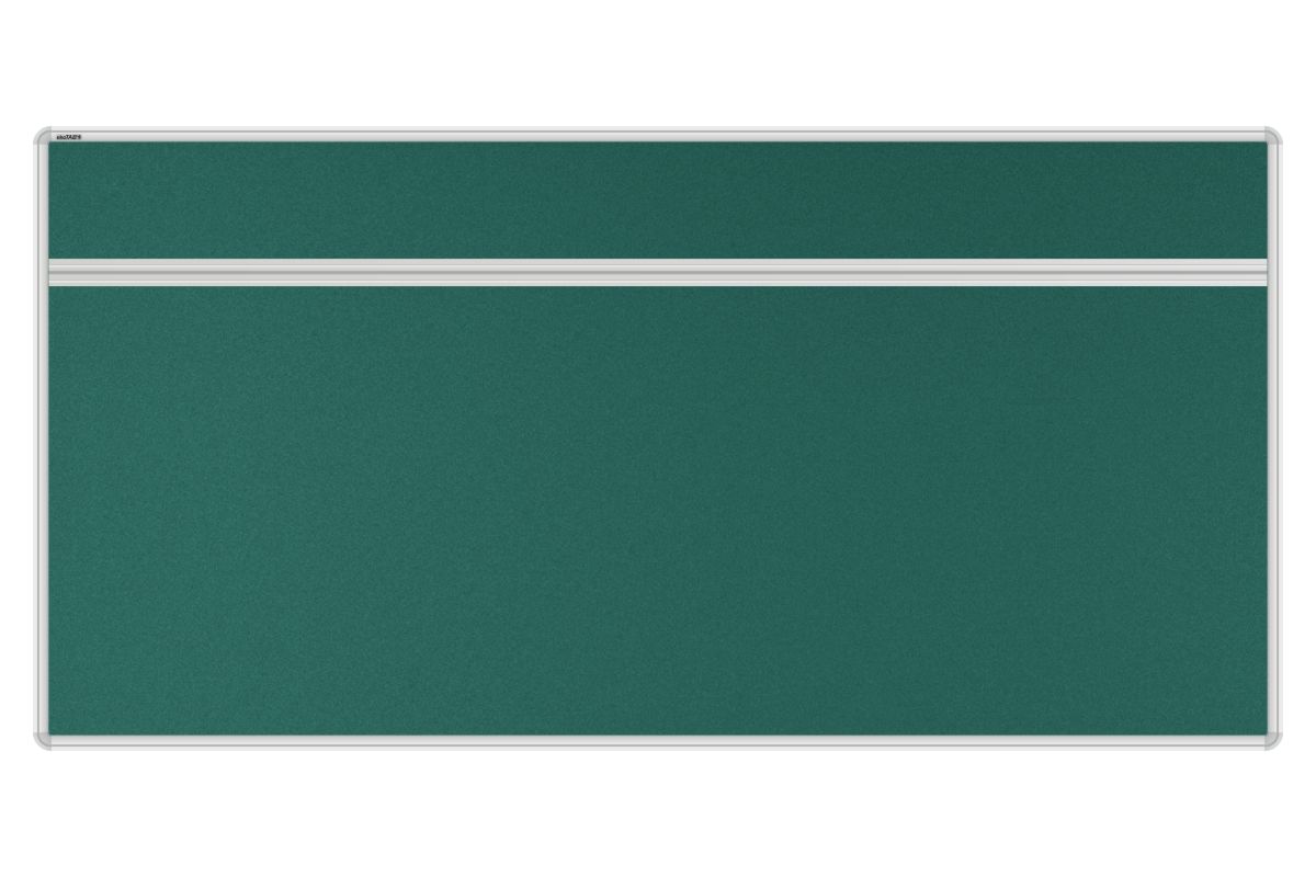 Stolový akustický paraván AKUSTIK zelený Akustický kancelářský paraván s textilním povrchem v barvě zelená a zaobleným rámem o rozměru 160x80. #1