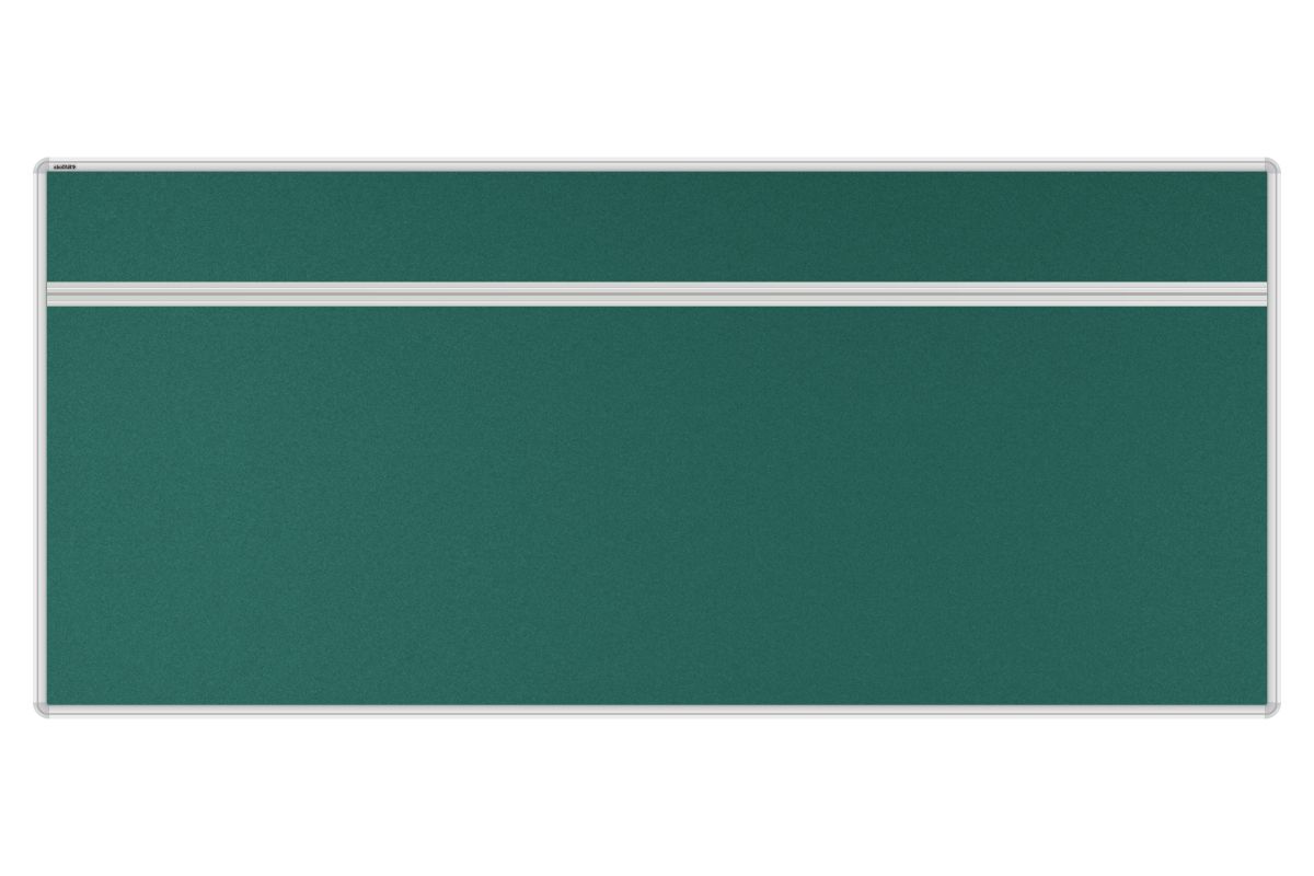 Stolový akustický paraván AKUSTIK zelený Akustický kancelářský paraván s textilním povrchem v barvě zelená a zaobleným rámem o rozměru 180x80. #1