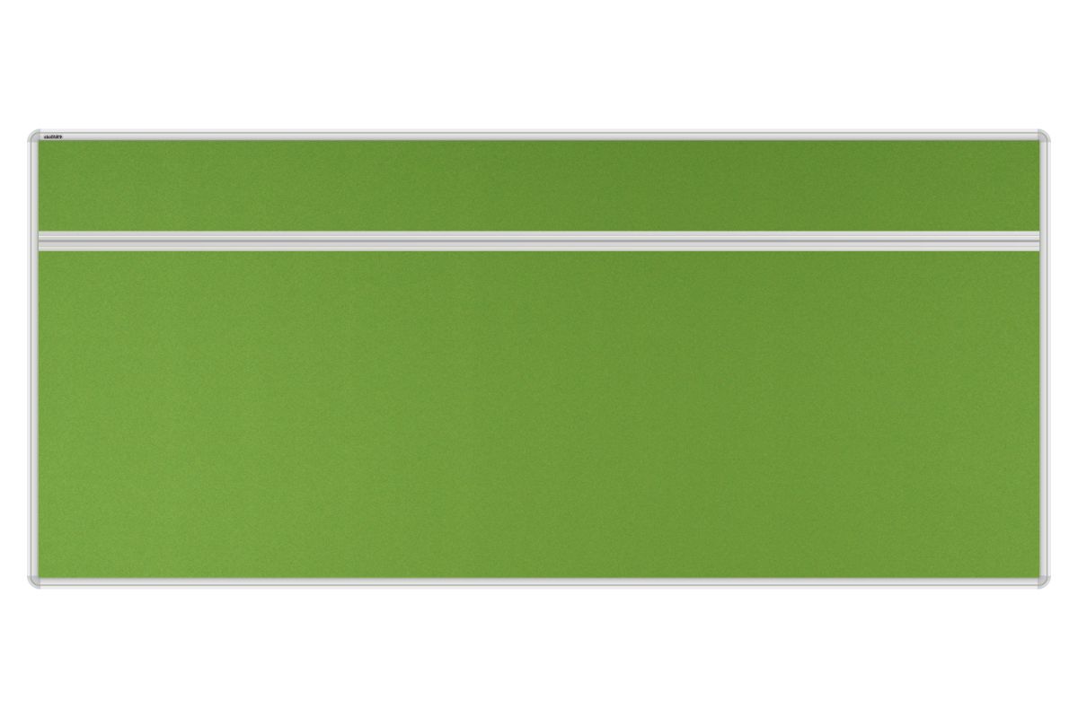 Stolový akustický paraván AKUSTIK jarní zelený Akustický kancelářský paraván s textilním povrchem v barvě jarní zelená a zaobleným rámem o rozměru 180x80. #1