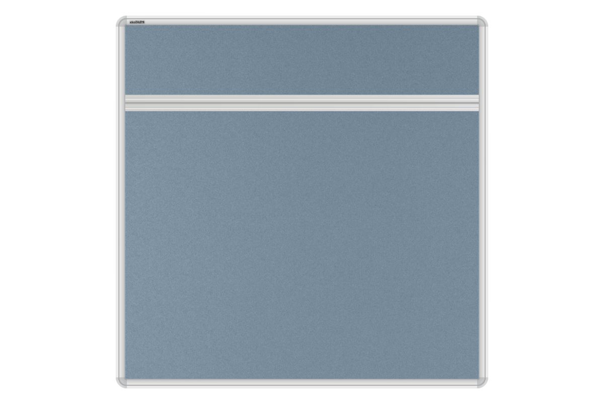 Stolový akustický paraván AKUSTIK tmavě šedý Akustický kancelářský paraván s textilním povrchem v barvě tmavě šedá a zaobleným rámem o rozměru 80x80. #1