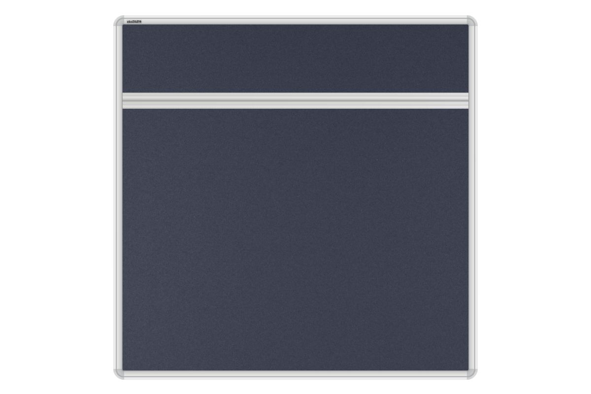 Stolový akustický paraván AKUSTIK černý Akustický kancelářský paraván s textilním povrchem v barvě černá a zaobleným rámem o rozměru 80x80. #1