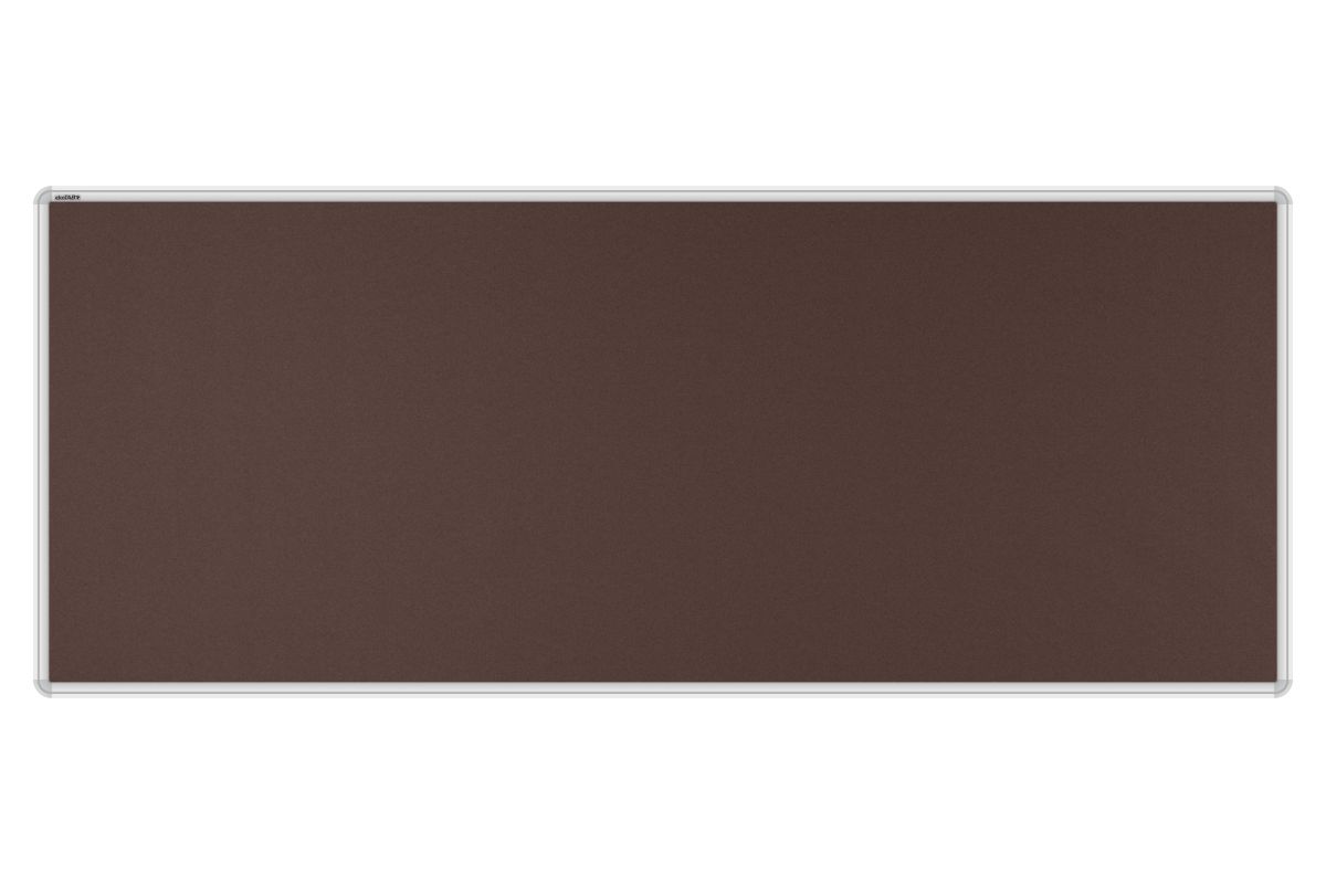 Stolový paraván EKONOMIK tmavě hnědý Kancelářský paraván s textilním povrchem v barvě tmavě hnědá a zaobleným rámem o rozměru 160x65. #1