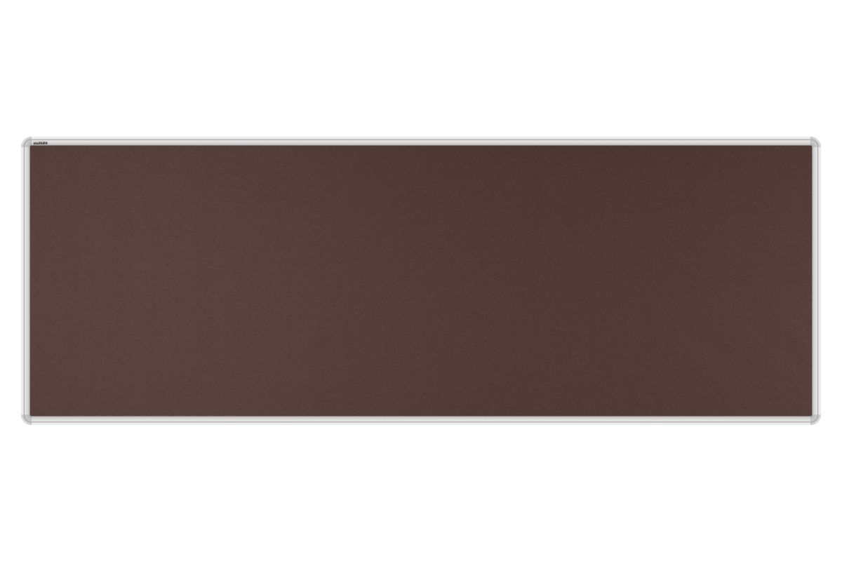 Stolový paraván EKONOMIK tmavě hnědý Kancelářský paraván s textilním povrchem v barvě tmavě hnědá a zaobleným rámem o rozměru 180x65. #1