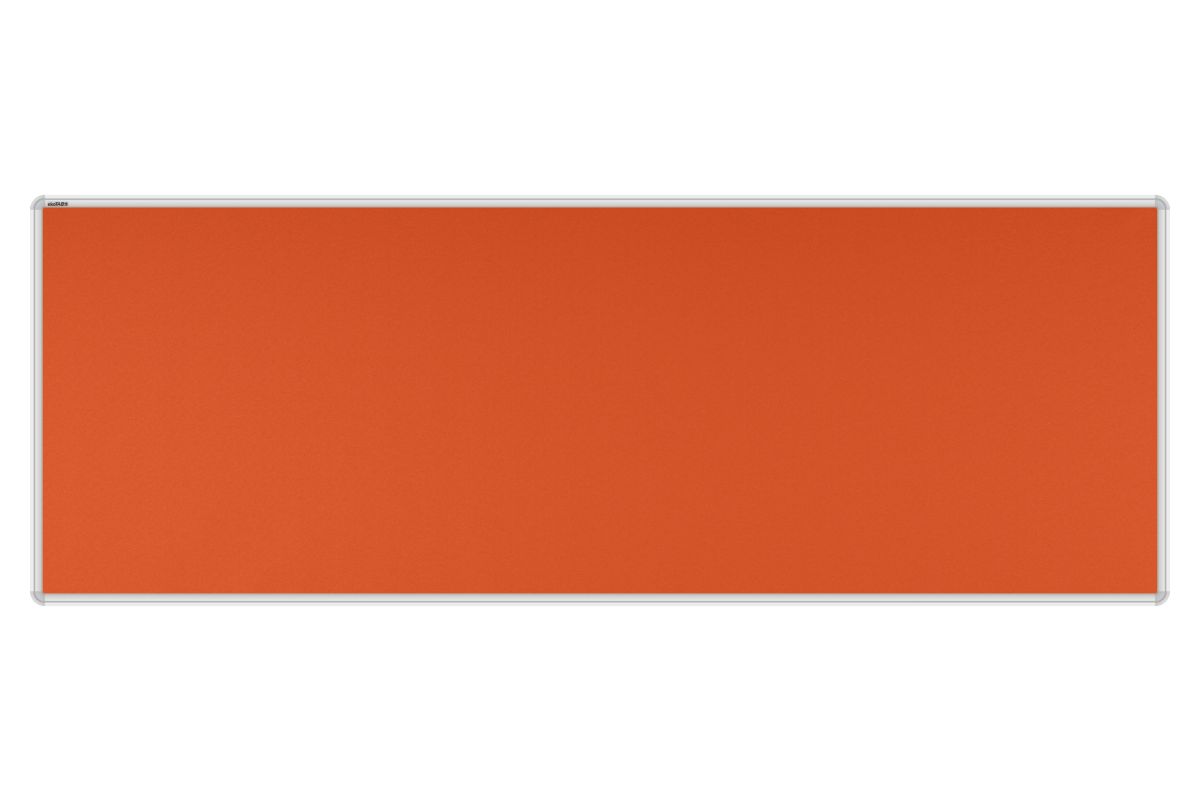 Stolový paraván EKONOMIK oranžový Kancelářský paraván s textilním povrchem v barvě oranžová a zaobleným rámem o rozměru 180x65. #1