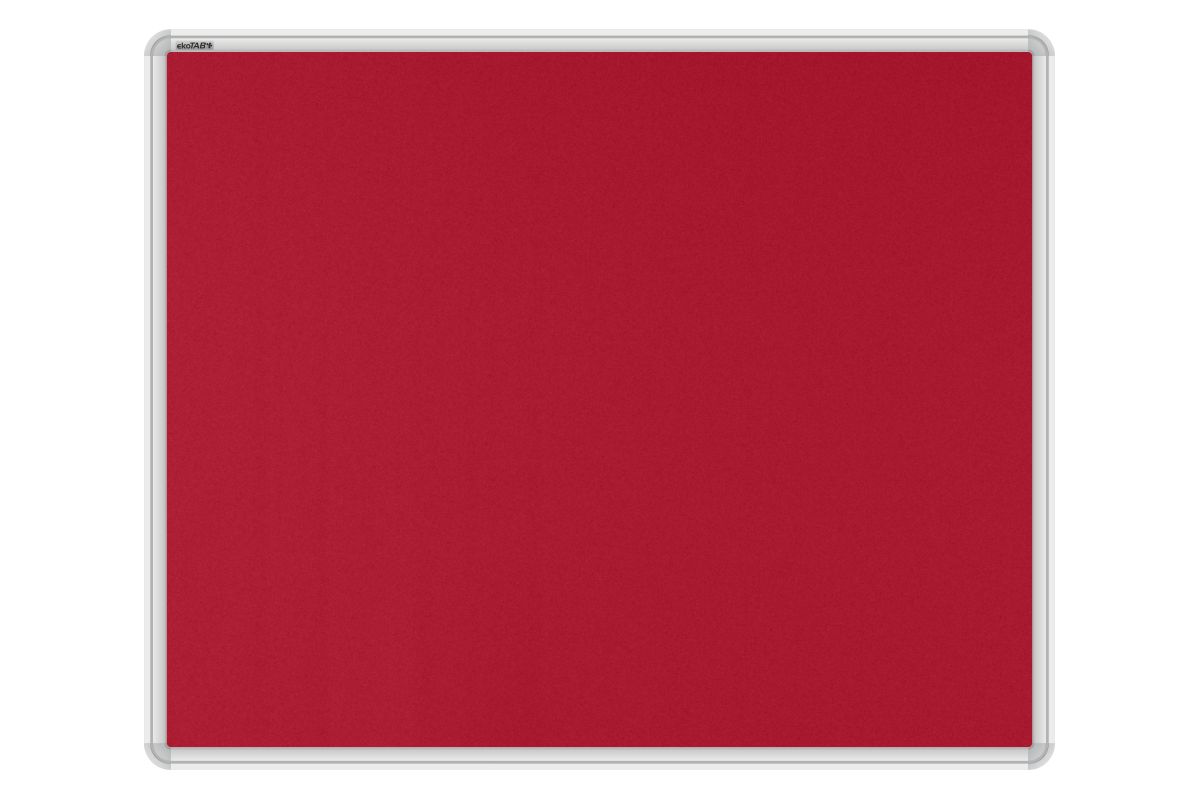 Stolový paraván EKONOMIK červený Kancelářský paraván s textilním povrchem v barvě červená a zaobleným rámem o rozměru 80x65. #1