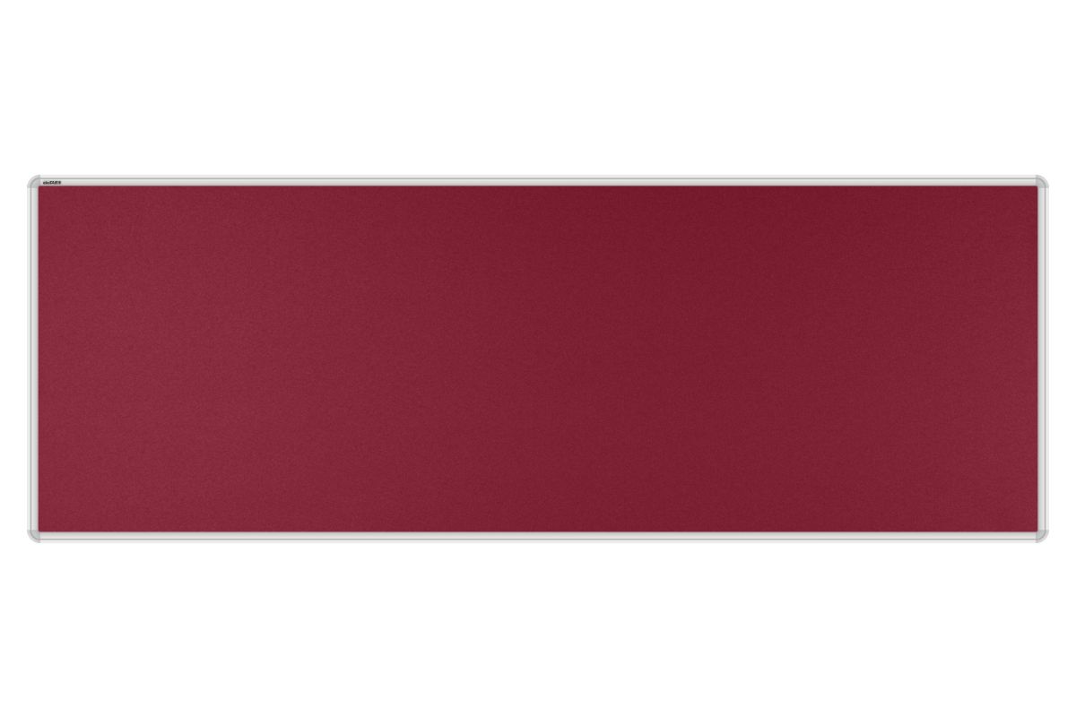 Stolový paraván EKONOMIK bordó Kancelářský paraván s textilním povrchem v barvě bordó a zaobleným rámem o rozměru 180x65. #1
