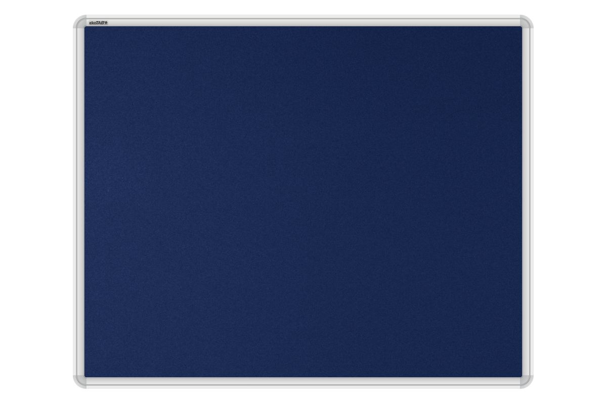 Stolový paraván EKONOMIK námořnicky modrý Kancelářský paraván s textilním povrchem v barvě námořnicky modrá a zaobleným rámem o rozměru 80x65. #1
