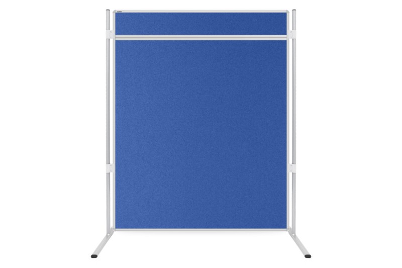 Textilní paraván s lištou pro příslušenství královsky modrý Akustická oboustranná textilní paravánová nástěnka ekoTAB královsky modrá 120x150. #1