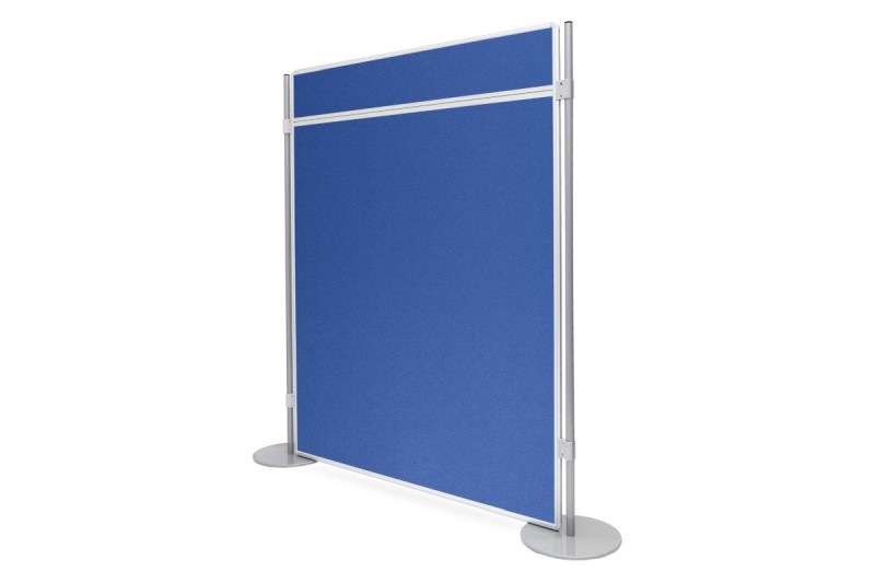Textilní paraván s lištou pro příslušenství královsky modrý Akustická oboustranná textilní paravánová nástěnka ekoTAB královsky modrá 90x120. #2