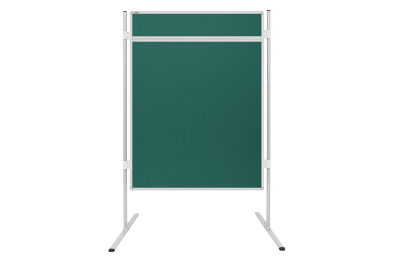 Textilní paraván s lištou pro příslušenství zelený Akustická oboustranná textilní paravánová nástěnka ekoTAB zelená 90x120. #1