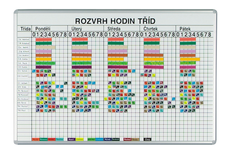 Školní tabule ROZVRH