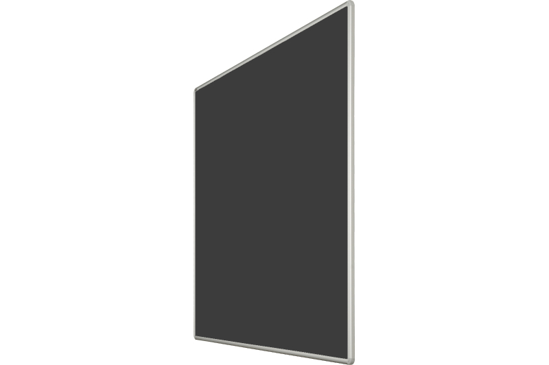 Keramická tabule na křídy ekoTAB ŠKOL K černá Černá magnetická tabule na křídy ekoTAB 150x120. #2