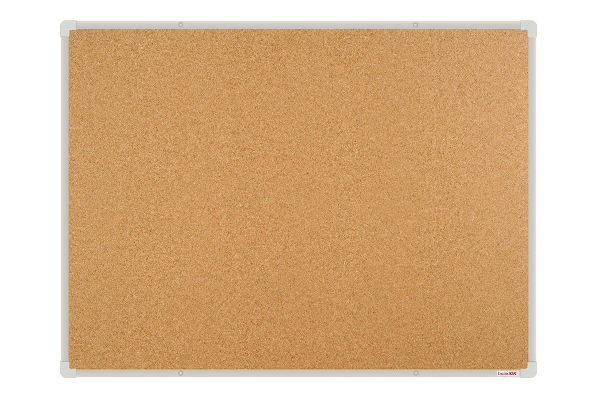 Korková nástěnka se stříbrným rámem Korková nástěnka na zeď boardOK 120x90. #1