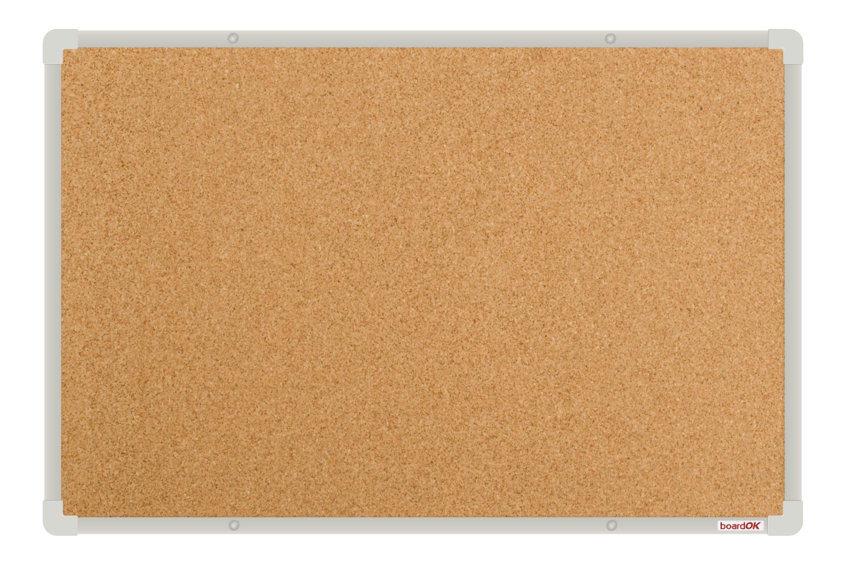 Korková nástěnka se stříbrným rámem Korková nástěnka na zeď boardOK 60x90. #1