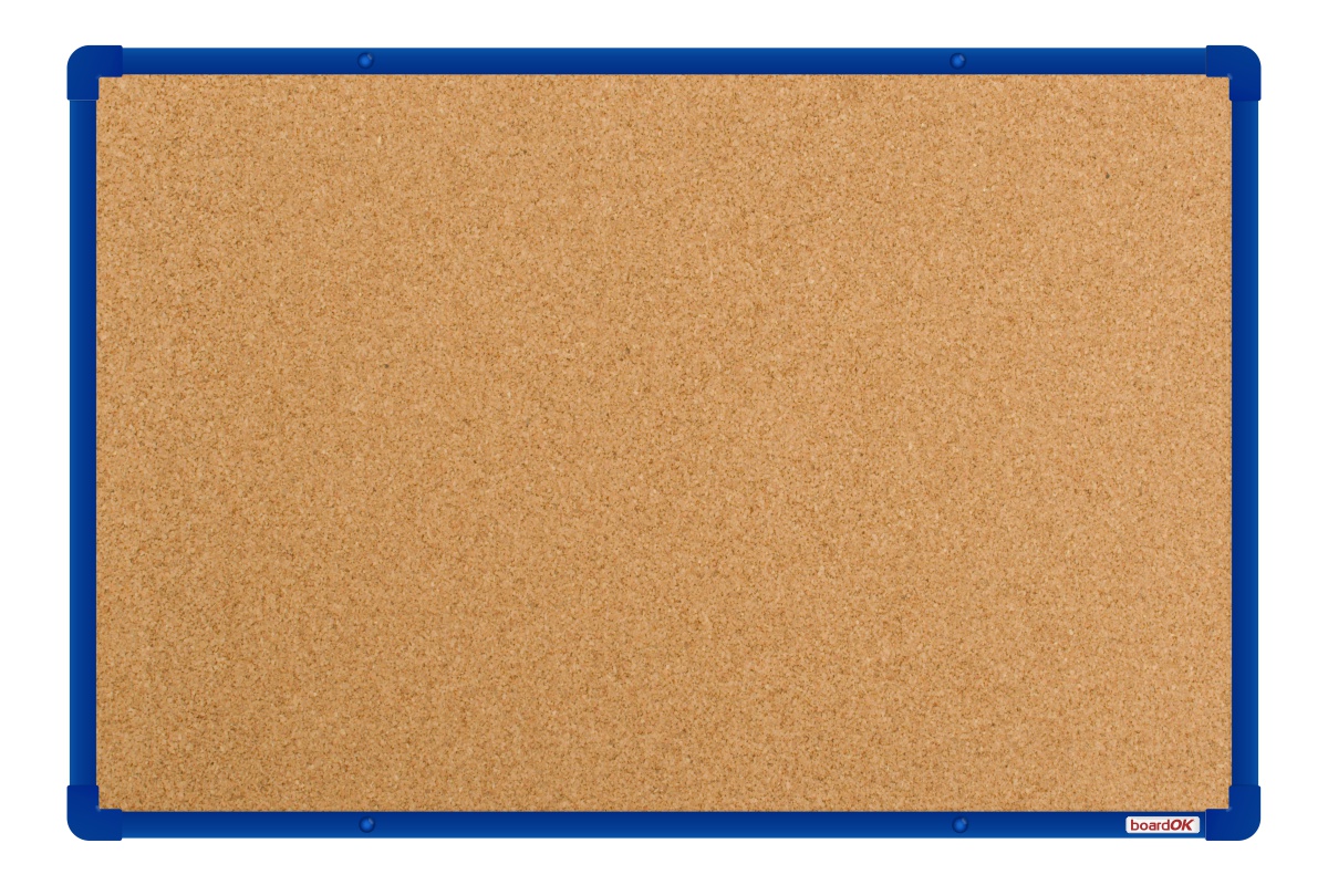 Korková nástěnka s modrým rámem Korková nástěnka na zeď boardOK 60x90. #1